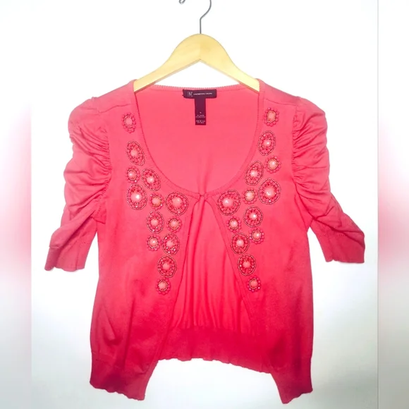 INC Beaded Cardigan - Picture 3 of 5